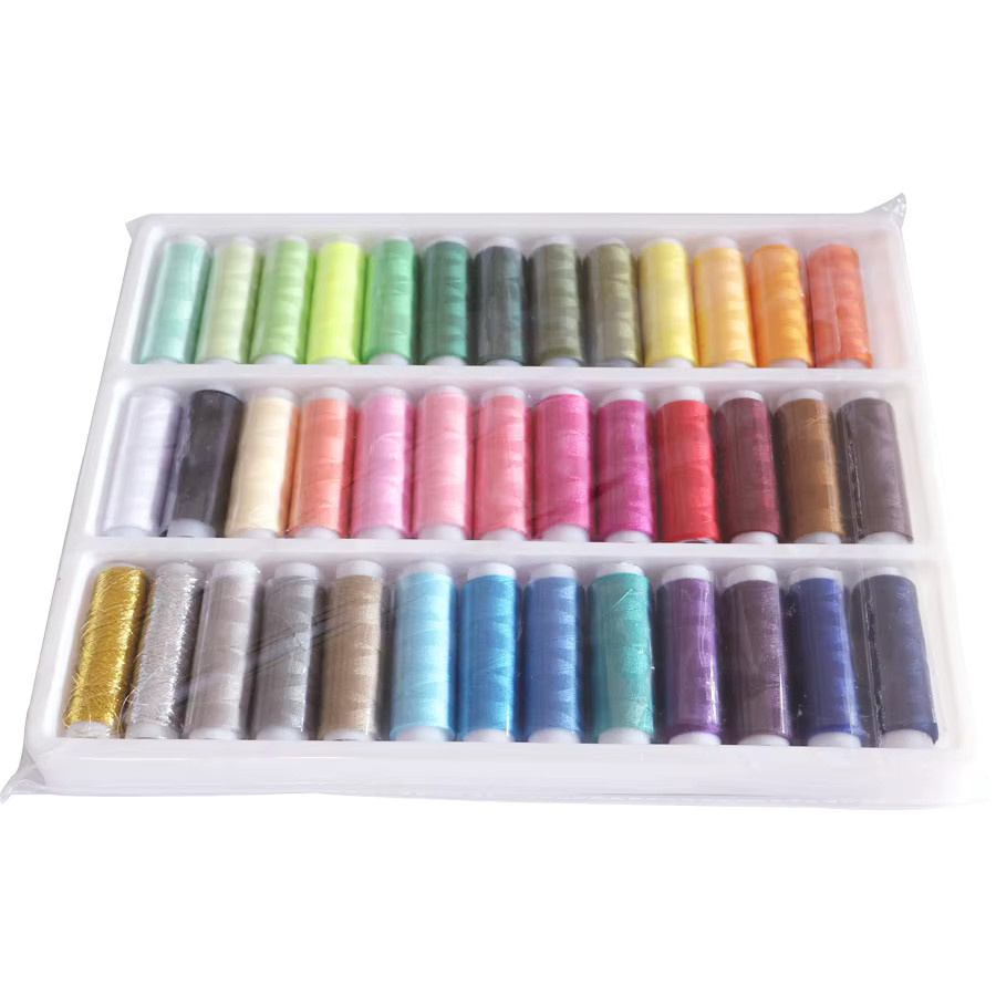 NOTIONSLAND Stickgarn-Set mit 39 Farben für Stickerei, Quilten und zum Hand- sowie Maschinennähen, Multicolour - Bild 2