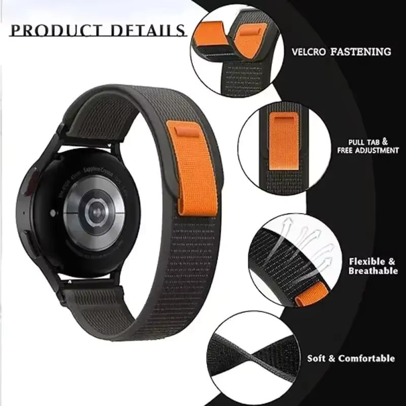 Zeblaze Trail Loop Uhrenarmband Nylon, 22 mm, Unisex - Bild 4