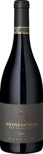 Weinfactum Bad Cannstatt Shiraz Réserve trocken 2022 Rotwein 0,75 l - Bild 1