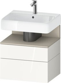 Duravit Waschtischunterschrank Qatego in Weiß, B/T/H: 59 x 47 x 59 cm - Bild 1