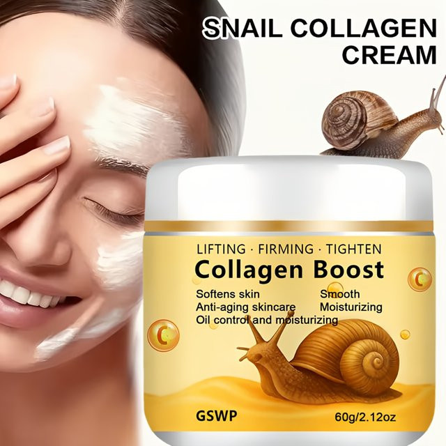 GSWP Schneckenschleim Feuchtigkeitscreme mit Kollagen und Retinol, 60g/120g - Bild 1