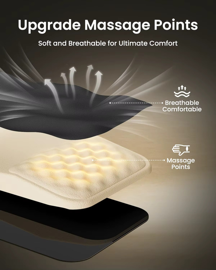 Ergonomisches Mauspad mit Handgelenkauflage aus Memory-Schaum und rutschfester PU-Basis von Suita in Schwarz oder Weiß - Bild 3