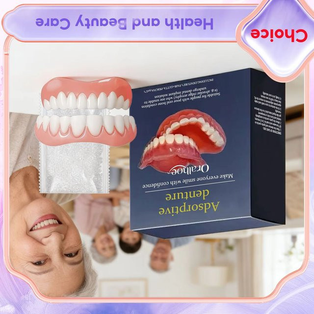 Oralhoe Silikon-Zahnprothesen, Ober- und Unterkiefer, temporär - Bild 1