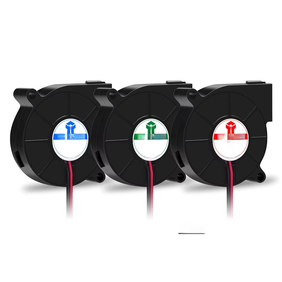 JINGLIN Bürstenloser Turbo Fan für 3D-Drucker Extruder, 12V & 24V Kühlung, 2Pin, Schwarz - Bild 2