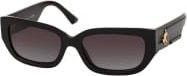 Jimmy Choo JC 5017 Sonnenbrille, Rechteckig, Vollrand, Kunststoff, Damen, black grey - Bild 1