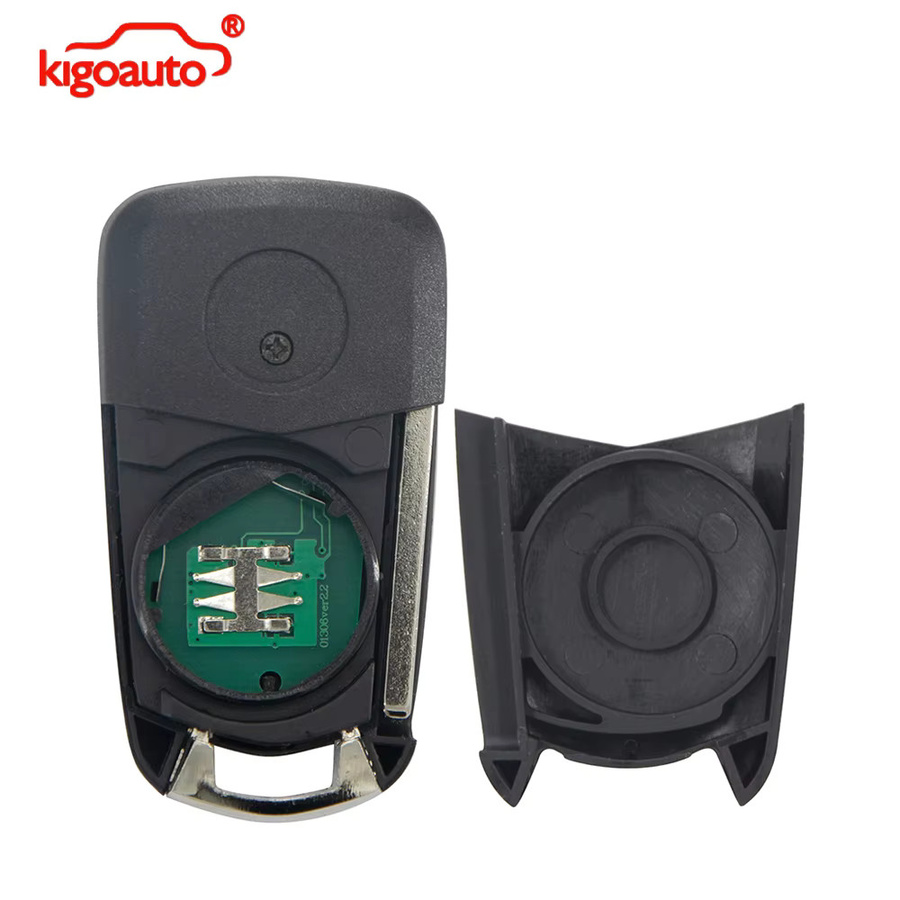 KIGOAUTO Fernbedienungsschlüssel 2/3 Tasten 433MHz HU100 PCF7941/7946 ID46 Chip für Opel Vauxhall Vectra C Signum Corsa D Meriva 2005-2013 Schwarz - Bild 3