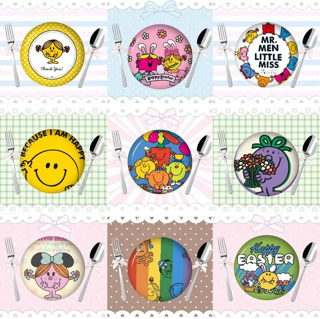 Anstecknadel Mr. Men And L-Little M-Miss, Metall, Bunt, Unisex - Bild 1