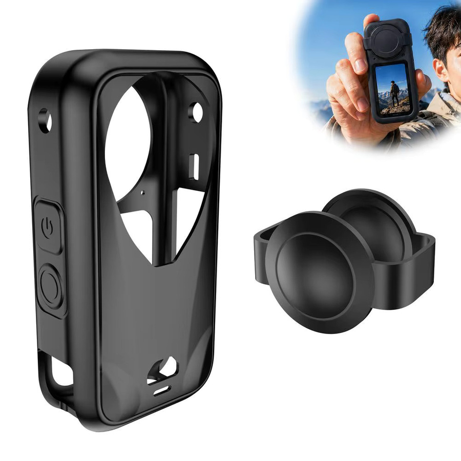 Insta360 X6 Silikonhülle und Objektivschutz-Set in Schwarz für deine Action-Kamera - Bild 7