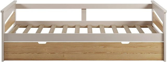 Bettrahmen Luravo von Vente-unique in Beige Naturfarben aus MDF - Bild 1