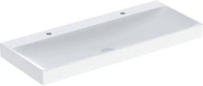Geberit Waschtisch One Keramik in Weiß, rechteckig, Breite: 120 cm, Tiefe: 48 cm - Bild 1