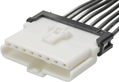 Molex Stift- und Buchsengehäuse-Kabel mit 8 Polen und 3,00 mm Rastermaß in Schwarz und Weiß - Bild 1