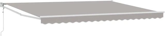 vidaXL Markise Hellgrau aus Polyester und Metall B/T/H: 450 x 300 x 165 cm - Bild 1