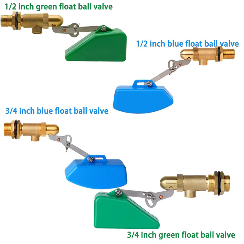 JIECARE Messing Schwimmerventil Kugelhahn für Kalt- und Warmwassertanks DN15 DN20 - Bild 2