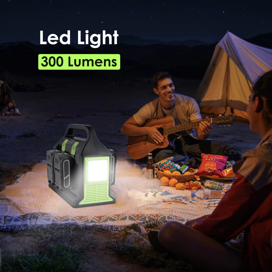 Makita 350 W Wechselrichter Akku-Adapter für 18 V Akkus, DC 18 V auf AC 220–230 V mit 4 Anschlüssen und LED-Licht, Schwarz - Bild 5