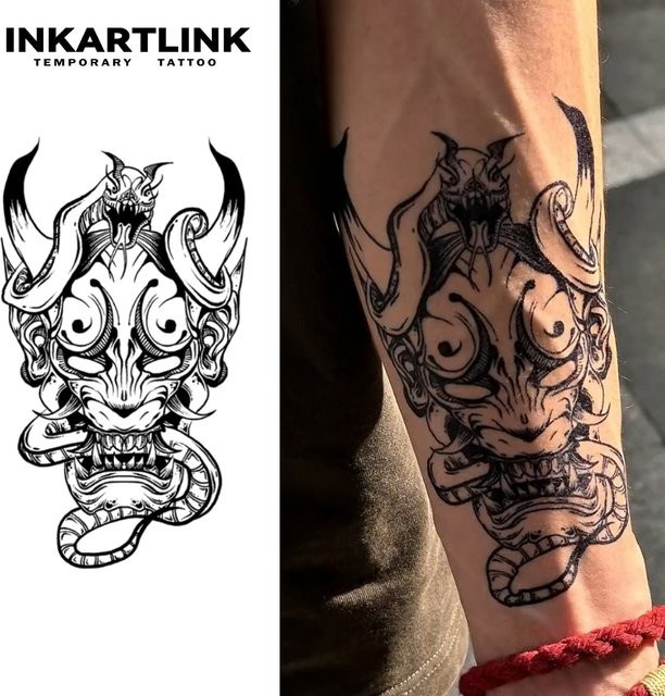 Snake Bodhisattva Temporärer Tattoo-Aufkleber, wasserfest, semi-permanent - Bild 1
