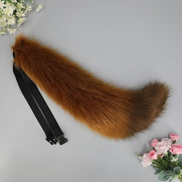 YIRAN Wolf Ohren Kopfschmuck, Plüsch, Braun, Zubehör - Bild 1