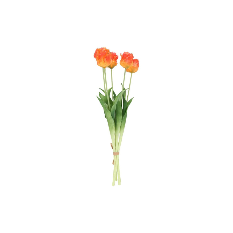 House of Nature Tulpenstrauß aus Latex in Orange mit Fransen - Bild 1