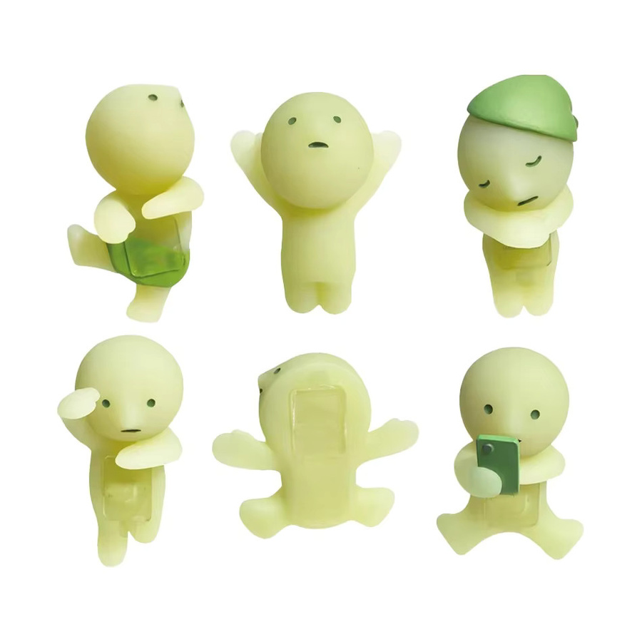 Bandai Leuchtende Grüne Puppen Blind Mystery Box, Actionfiguren, 5-teiliges Set - Bild 2