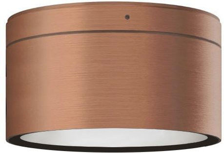 Top Light Puk! 120 One Avantgarde LED-Deckenleuchte in Kupfer gebürstet mit mattiertem Glas und warmweißem Licht (2700K) - Bild 1