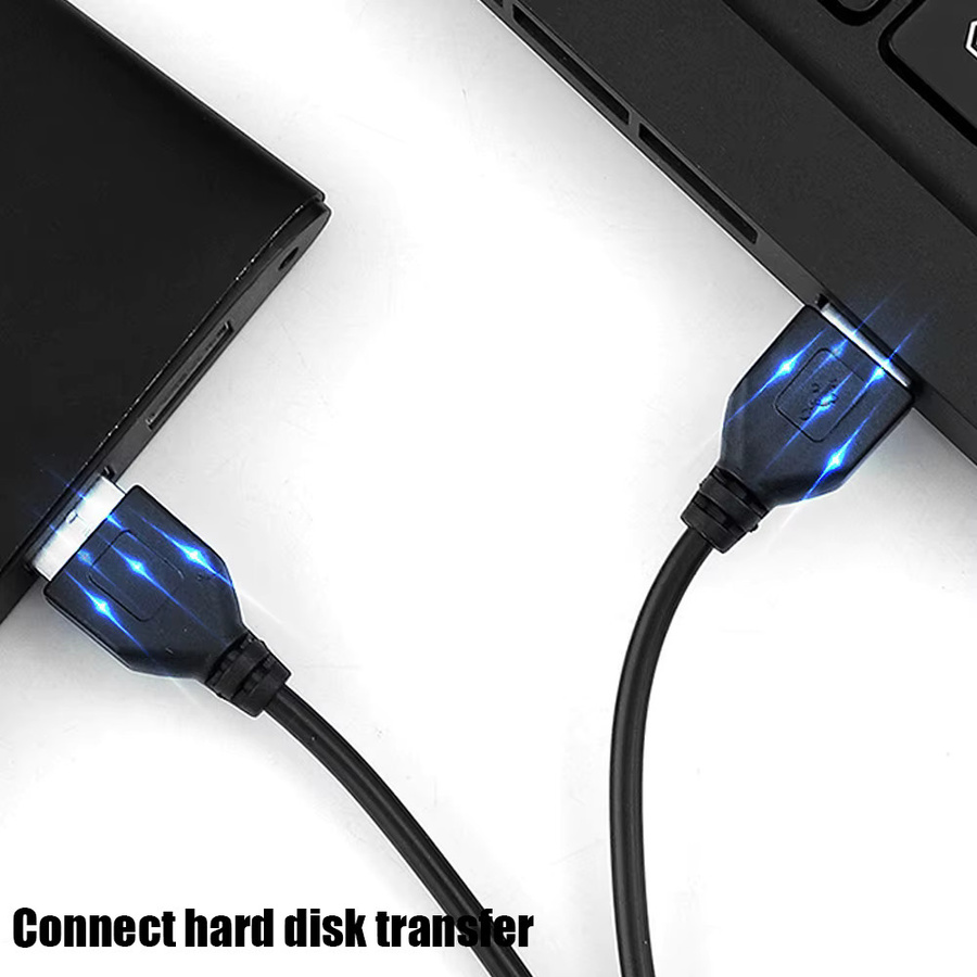 KAFNHCKA USB A Verlängerungskabel Schwarz, 1,5 m Länge für Kamera, Festplatte und Datenübertragung - Bild 4