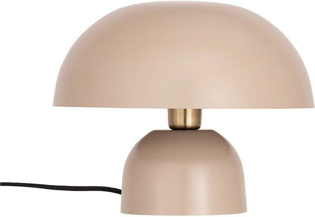 Vente-unique Tischlampe Sidney in Beige und Gold, moderne Metalllampe mit Kuppelschirm, Höhe: 31 cm - Bild 1