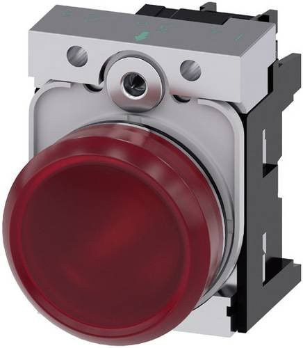 Siemens Leuchtmelder 3SU1152-6AA20-1AA0 in Rot mit Hochglanz-Finish, 24 V AC/DC - Bild 1