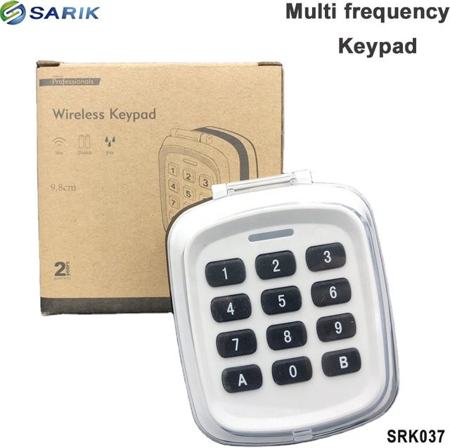 Universelle kabellose Rolling-Code-Tastatur für Garagentoröffner in Weiß (315 MHz/433 MHz/868 MHz) - Bild 1