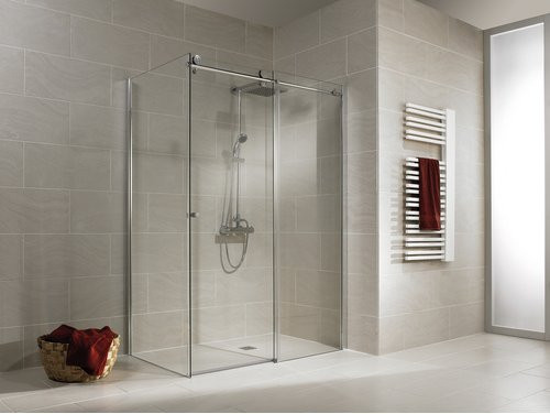 Schulte MasterClass Eckdusche mit Gleitschiebetür, transparent, B/T/H: 120 x 80 x 200 cm - Bild 2