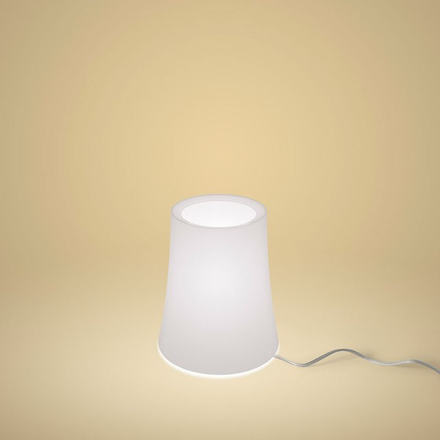Foscarini Birdie Zero Piccola Tischleuchte in Weiß und Transparent mit Glas-Schirm und E27 Fassung - Bild 1