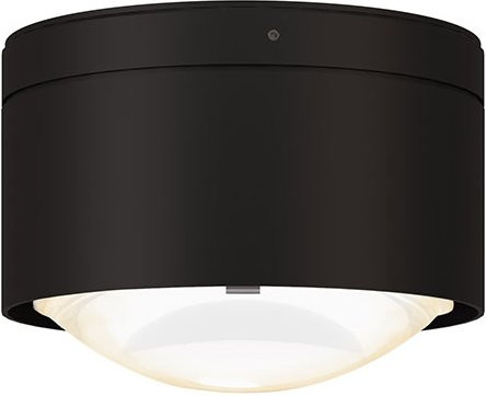 Top Light Puk! 120 One Avantgarde LED-Deckenleuchte in Schwarz Matt mit mattem Glas und warmweißem Licht (2700K) - Bild 1