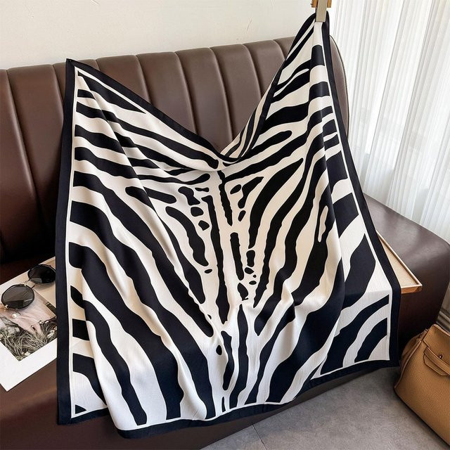 Ruidi bb Halstuch, Köperseide, 90x90cm, Braun, Grau, Damen - Bild 1