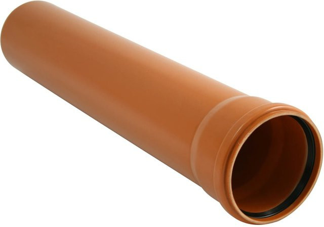 Marley Kanalgrundrohr DN 125 in Orange oder Braun aus Kunststoff - Bild 1