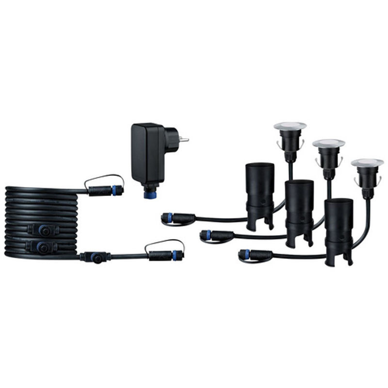 Paulmann Bodeneinbauleuchte Plug & Shine Floor Mini, LED, silberfarben, dimmbar - Bild 2