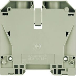 Weidmüller Durchgangsklemme WDU 95N/120N in Grau aus Messing - Bild 1