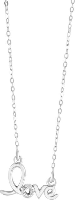Diamonds by Ellen K. Halskette 925 Silber, rhodiniert, Diamant, Unisex - Bild 1