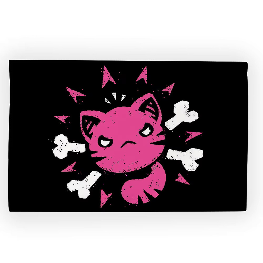 Piraten-Katzenschädel-Flagge von Warner Bros. als Wanddeko für Party und Outdoor, Rechteckig, Breite: 40,0 cm, Höhe: 4,0 cm - Bild 6