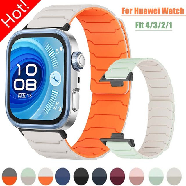 FancyWrist Magnetisches Silikon Sportarmband mit Schleifenverschluss für Huawei Fit4, Fit3, Fit2 und Fit1 sowie Fit4 Pro - Bild 1
