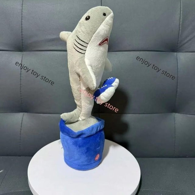 Yiran toy Lustiger Tralalero Tralala Musik Plüsch Topfpflanze, Elektrische Puppe, Singt Tanzt Aufnahme Spricht Drehen Leuchtende, ab 14 Jahre - Bild 1