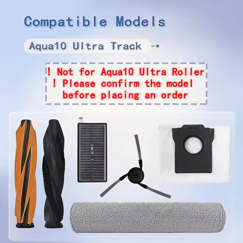 Dreame Aqua10 Track Aqua 10 Pro Track 10 Ultra Track Complete Zubehörset mit Bürsten Filtern Mopps und Beuteln in Multicolour - Bild 2