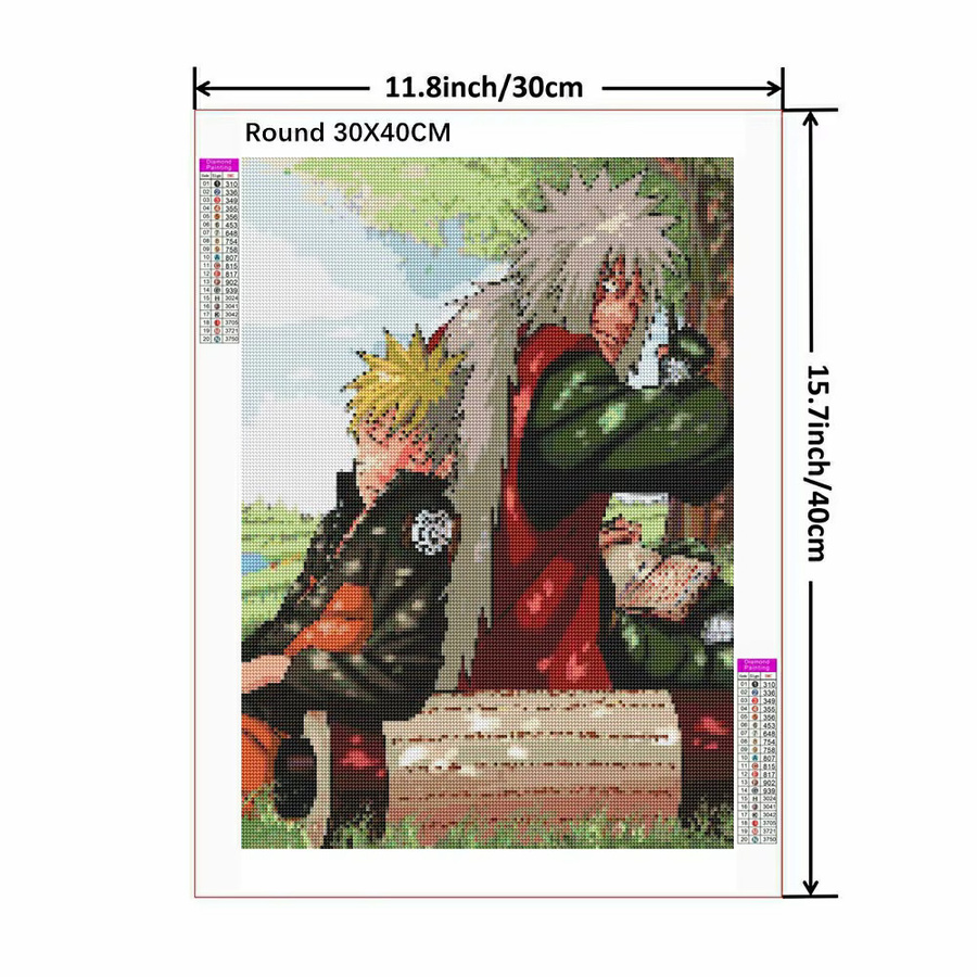 KAYOU Naruto Shippuden 5D-Diamantgemälde als Mosaik-Stickerei in Mehrfarbig für die Heimdekoration - Bild 2