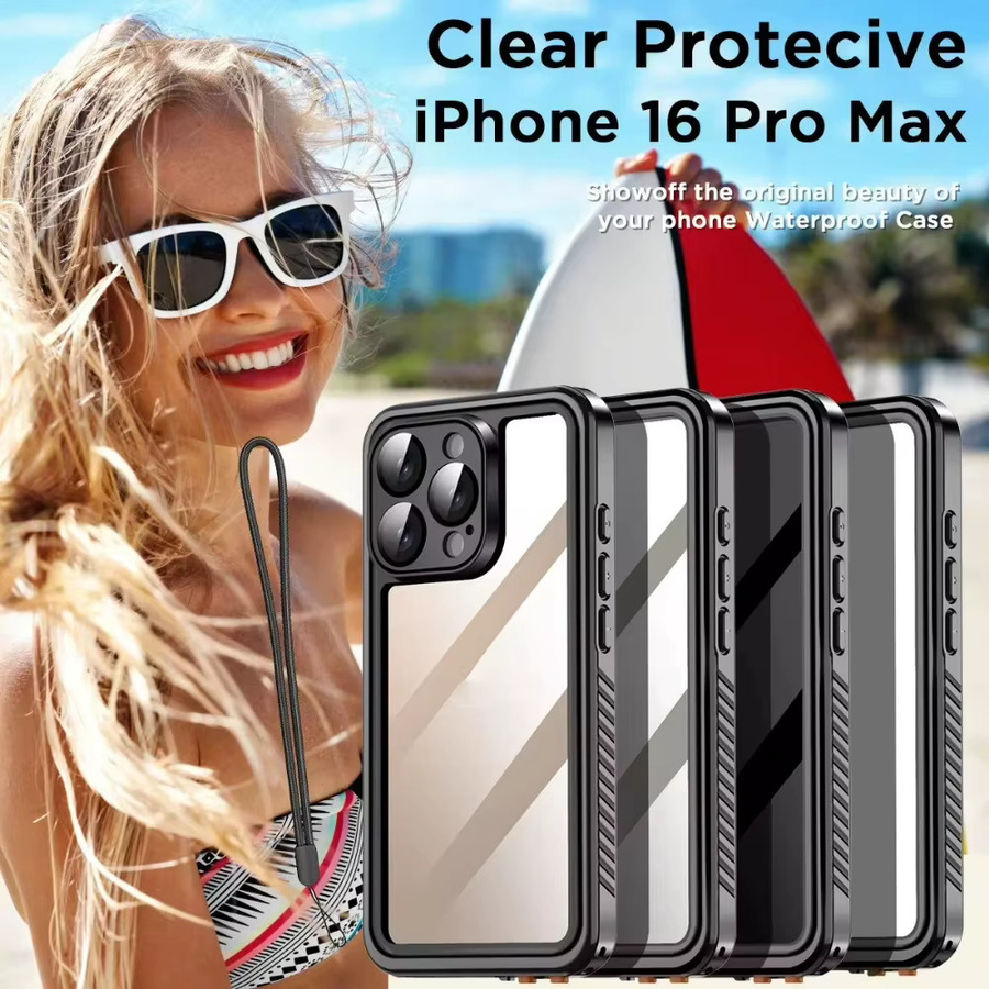 Wasserdichte iPhone Schutzhülle aus Aluminium mit IP68 Zertifizierung für Unterwasseraufnahmen in Schwarz - Bild 2