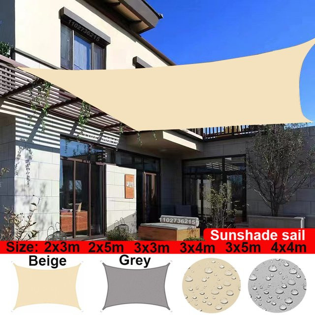 Wasserdichte Outdoor-Markise als Sonnenschutzsegel für Terrasse, Garten oder Pool in rechteckiger Form - Bild 1