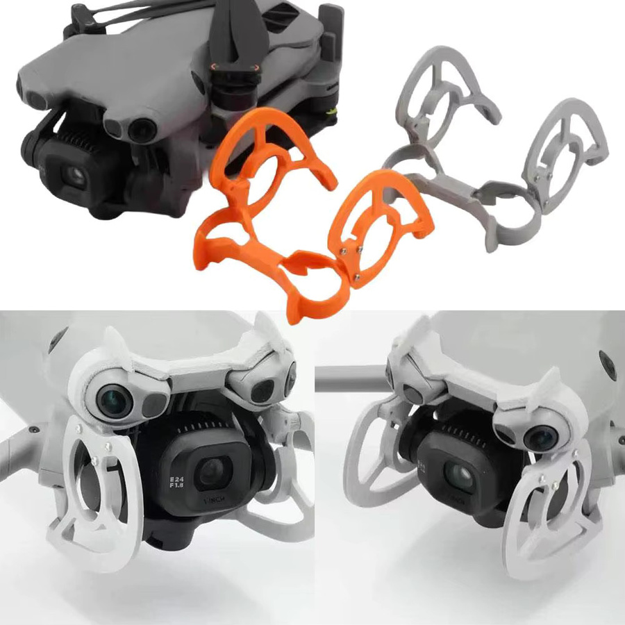 DJI Mini 5 Pro Carbon Fiber Gimbal Schutzhülle in Orange mit 3D Anti-Fall Stoßfestem Kamera Schutz Bar - Bild 4