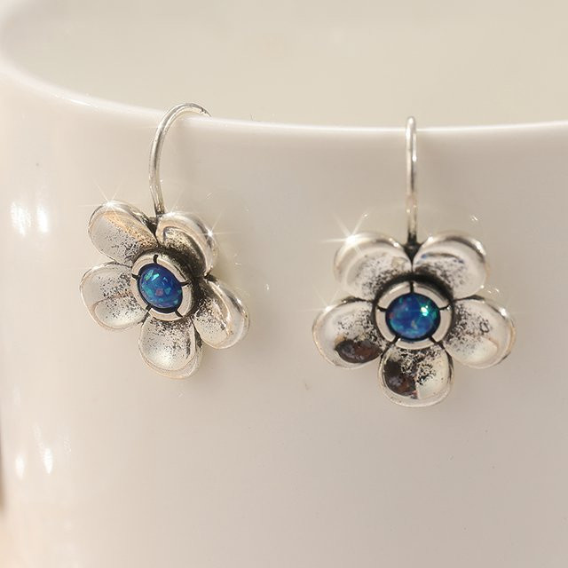 Futz Ohrringe Vintage, Silber, Damen - Bild 1