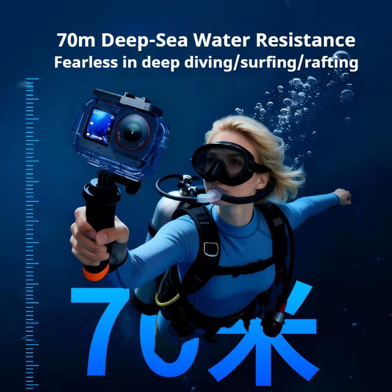 DJI Osmo Action 6 Unterwasser-Tauchgehäuse mit Video-Aufnahmelicht, transparentes Wasserdichtes Gehäuse bis 40m Tiefe - Bild 3