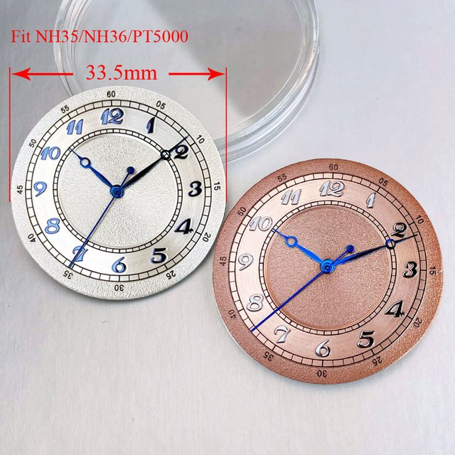 Tandorio Zifferblatt, Braun, Weiß, 33,5 mm, Herren, Uhren-Zubehör - Bild 1