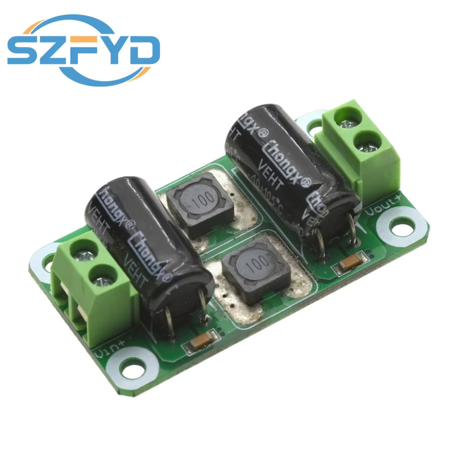 SZFYDOSH DC Power Filter Board zur EMI-Unterdrückung für Klasse D Verstärker, Grün, 0-25V/0-50V 2A/3A/4A - Bild 2