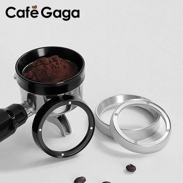 Magnetischer Espresso Dosierring aus Edelstahl in Silber für DeLonghi Siebträger, Durchmesser: 58 mm - Bild 1
