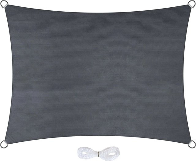 Jardinion Sonnensegel Rechteck Grau B: 400 cm, T: 300 cm - Bild 1