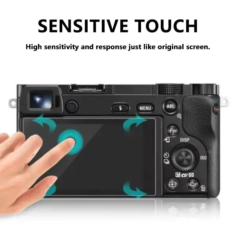2 Stück Displayschutzfolie aus gehärtetem Glas für Sony A6700 A6400 A6300 A6000, transparent, HD, 9H Härte und kratzfest - Bild 3